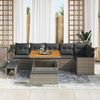 vidaXL Gartensofa-set 9 pcs Grau Poly-Rattan 3361628 Bild 3