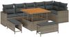 vidaXL Gartensofa-set 9 pcs Grau Poly-Rattan 3361628 Bild 2