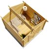 Alpholz Gartenhaus Aktiva Gartenhaus aus Holz in Pinie Holzhaus mit 28 mm Wandstärke Blockbohlenhaus mit Montagematerial Bild 3