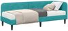 vidaXL Eckbettgestell Türkis 80 x 200 cm Samt 3394142 Bild 3
