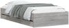 vidaXL Bettgestell mit Schubladen Grau Sonoma 75x190 cm Holzwerkstoff 3207334 Bild 3