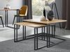 Im Set zwei Couchtische Kozzo (Farbe: Schwarz / Eiche Craft Gold) Bild 4