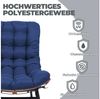 COMHOMA Schaukelstuhl XXL Outdoor, Schaukelsessel mit Sitzpolster für In- & Outdoor, breite Schaukelliege mit extra dickem Sitzkissen Bild 4