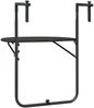 Balkonhängetisch, Balkontisch Braun 60x64x83,5 cm Kunststoff Rattan-Optik Bild 4