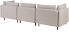 Modulsofa 3-Sitzer EGERIS Stoff Beige Bild 5