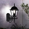 Wandleuchte, Aluminium, schwarz, Glas, klar, H 40 cm, VT-760 Bild 3