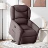 vidaXL Relaxsessel mit Aufstehhilfe Dunkelbraun Stoff 3303199 Bild 2