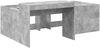 vidaXL Hochbett mit Schreibtisch für Kinder Betongrau Holzwerkstoff 3422678 Bild 2
