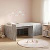 vidaXL Hochbett mit Schreibtisch für Kinder Betongrau Holzwerkstoff 3422678 Bild 1
