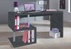 Dmora Schreibtisch Atemis, linearer PC-Schreibtisch, Mehrzweck-Bürotisch, platzsparender Schreibtisch mit mehreren Positionen, 100 % Made in Italy, 140 x 60 x 78 cm, Schiefer Bild 2