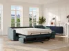 Vente-unique - DARIELO Sofa Stoff Blau - B 223 cm152 cm x H 93 cm x L 295 cm Bild 3
