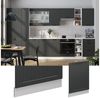 Geschirrspülblende Fame-Line Anthrazit Landhaus 60 cm ohne Arbeitsplatte Vicco Bild 2