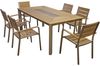 Garten Tischgruppe FLORENCE 7-tlg. mit Tisch und 6 × Stapelstuhl Bild 1