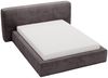 GRAINGOLD Monza Polsterbett 160x200, mit gepolstertes Kopfteil, Bettkasten, Kopfteil, Chenille-Stoff, Dunkelgrau Bild 2
