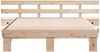 vidaXL Bettrahmen mit Kopfteil Braun 150 x 200 cm Massives Kiefernholz 3385685 Bild 5