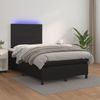 vidaXL Boxspringbett mit Matratze & LED Schwarz 120x190 cm Kunstleder 3270281 Bild 5