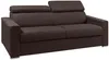 Schlafsofa 4-Sitzer Stoff VIZIR - Braun - Mit Lattenrost: 160 cm - Matratze: 18 cm mit Memory Schaum Bild 2