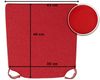 sunnypillow Stuhlkissen 4er Set Kissen Maße: 42 (vorne), 35 (hinten) x 40 x 5 cm Bild 4