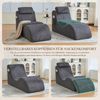 LVHOM Relaxsessel Ergonomisches Design, Lesesessel mit verstellbarer Kopfkissen und Sitzkissen, Fernsehsessel mit Seitentasche, Cord Bezug, bis 200kg belastbar Bild 3