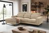 Ecksofa (B/H/T: 276x91x183 cm) in Beige Bild 4