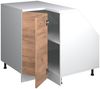 Eck-Küchenschrank für Dachschrägen R-Line Goldkraft Eiche 75.6 cm mit 1 Tür, Schrankkorpus 60 cm Tiefe Vicco Bild 3
