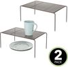 mDesign Küchenablage Geschirr Organizer 2er Set Küchenregal 33 x 22,7 x 14,9 cm Bild 4