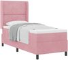 vidaXL Boxspringbett mit Kopfteil Rosa 80 x 200 cm Samt 3342037 Bild 2