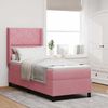 vidaXL Boxspringbett mit Kopfteil Rosa 80 x 200 cm Samt 3342037 Bild 1