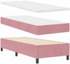vidaXL Boxspringbett mit Kopfteil Rosa 80 x 200 cm Samt 3342037 Bild 5