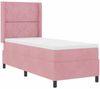 vidaXL Boxspringbett mit Kopfteil Rosa 80 x 200 cm Samt 3342037 Bild 4