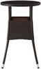 vidaXL Gartentisch Ø60x75 cm Hartglas und Poly Rattan Braun 310599 Bild 3