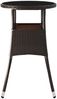 vidaXL Gartentisch Ø60x75 cm Hartglas und Poly Rattan Braun 310599 Bild 4