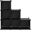 vidaXL Regalsystem mit 6 Würfeln Schwarz PP 340548 Bild 3