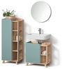 Livinity® Badmöbel-Set Marano, Blau-Grau/Sonoma, 3 Teile, (3-St) Bild 4