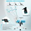 Durrafy Bürostuhl 200kg Ergonomischer Bürostuhl-Verstellbare Lordosenstütze (Verstellbare Lendenwirbelstutze + Kopfstutze + hohenverstelbare Armlehnen),bis zu 130° neigbar, atmungsaktives Netzgewebe, Drehstuhl),bis zu 130° neigbar, atmungsaktives Netzg... Bild 2
