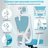 Durrafy Bürostuhl 200kg Ergonomischer Bürostuhl-Verstellbare Lordosenstütze (Verstellbare Lendenwirbelstutze + Kopfstutze + hohenverstelbare Armlehnen),bis zu 130° neigbar, atmungsaktives Netzgewebe, Drehstuhl),bis zu 130° neigbar, atmungsaktives Netzg... Bild 4
