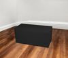 Dmora Pouf București, Mehrzwecksessel, Sitzsack, Hockerhocker, Made in Italy, 40x90 h42 cm, Schwarz Bild 2