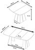 Compleo Esstisch Ø: 100cm oder 120 cm, Minimalistischer Tisch im Japandi-Stil TRENDI, Wohntrend, Metallbasis, TOP SELLLER, MADE IN EU Bild 4