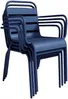 Vente-unique - MIRMANDE Garden dining set Metall Blau - B 59 cm x H 79 cm x L 56 cm Bild 3