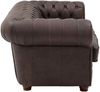 Sofa 2-Sitzer Kath Echtleder (Antikoptik) braun Bild 3