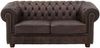 Sofa 2-Sitzer Kath Echtleder (Antikoptik) braun Bild 2