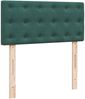 vidaXL Boxspringbett mit Matratze Dunkelgrün 100x200 cm Samt 3287677 Bild 5