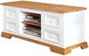 Landhausmöbel weiß: TV-Kommode, TV-Tisch, Fernsehschrank, Lowboard MEXICO, Pinie massiv Bild 2