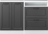 Dachschrägenschrank-Set Rion Anthrazit Landhaus/Weiß 2er Set Vicco Bild 5