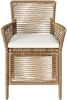 vidaXL Gartenstuhl mit Kissen 2 pcs Beige und Creme Poly-Rattan 42026688 Bild 5