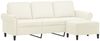 vidaXL 3-Sitzer-Sofa mit Hocker Creme 180 cm Samt 3201223 Bild 3