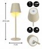 Coen Bakker LED Tischleuchte Portable Light, Dimmfunktion, LED, warmweiß, kaltweiß, neutralweiß, USB touch Dimmer außen sand 27,5cm 34 LEDs Bild 3