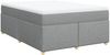 vidaXL Boxspringbett mit Matratze Hellgrau 140x190 cm Stoff 3285373 Bild 2