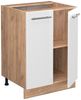 Küchenunterschrank Fame-Line Weiß Hochglanz 60 cm , AP Marmor Vicco Bild 4