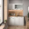 Singleküche R-Line Weiß Landhaus/Weiß 140 cm ohne Arbeitsplatte Vicco Bild 4